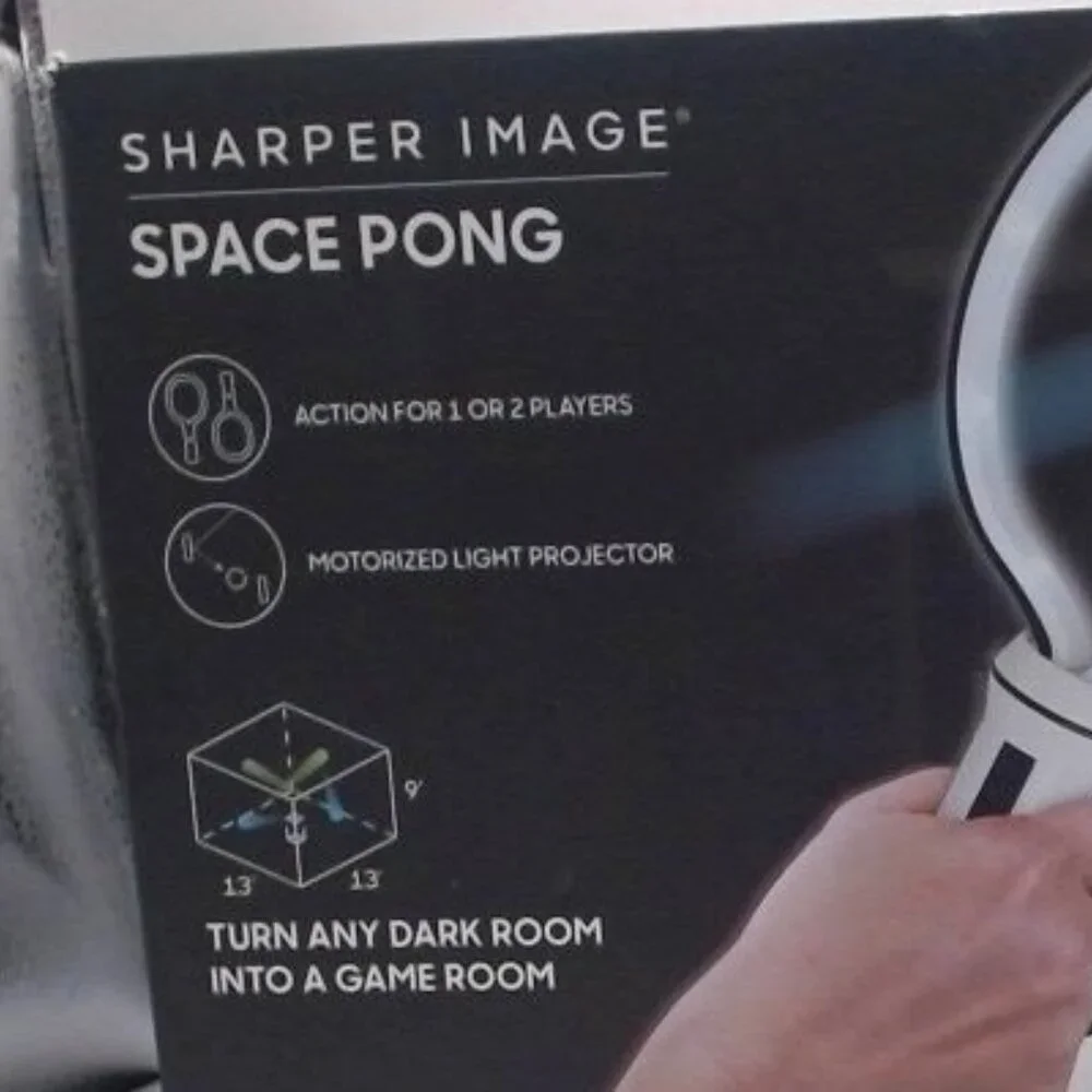 Sharper Image Space Pong‎ Interactive Light Projector Game 1–2 Player